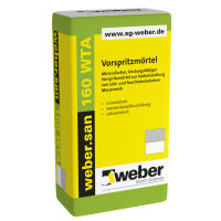 weber.san 160 WTA Vorspritzm&ouml;rtel naturgrau 30kg